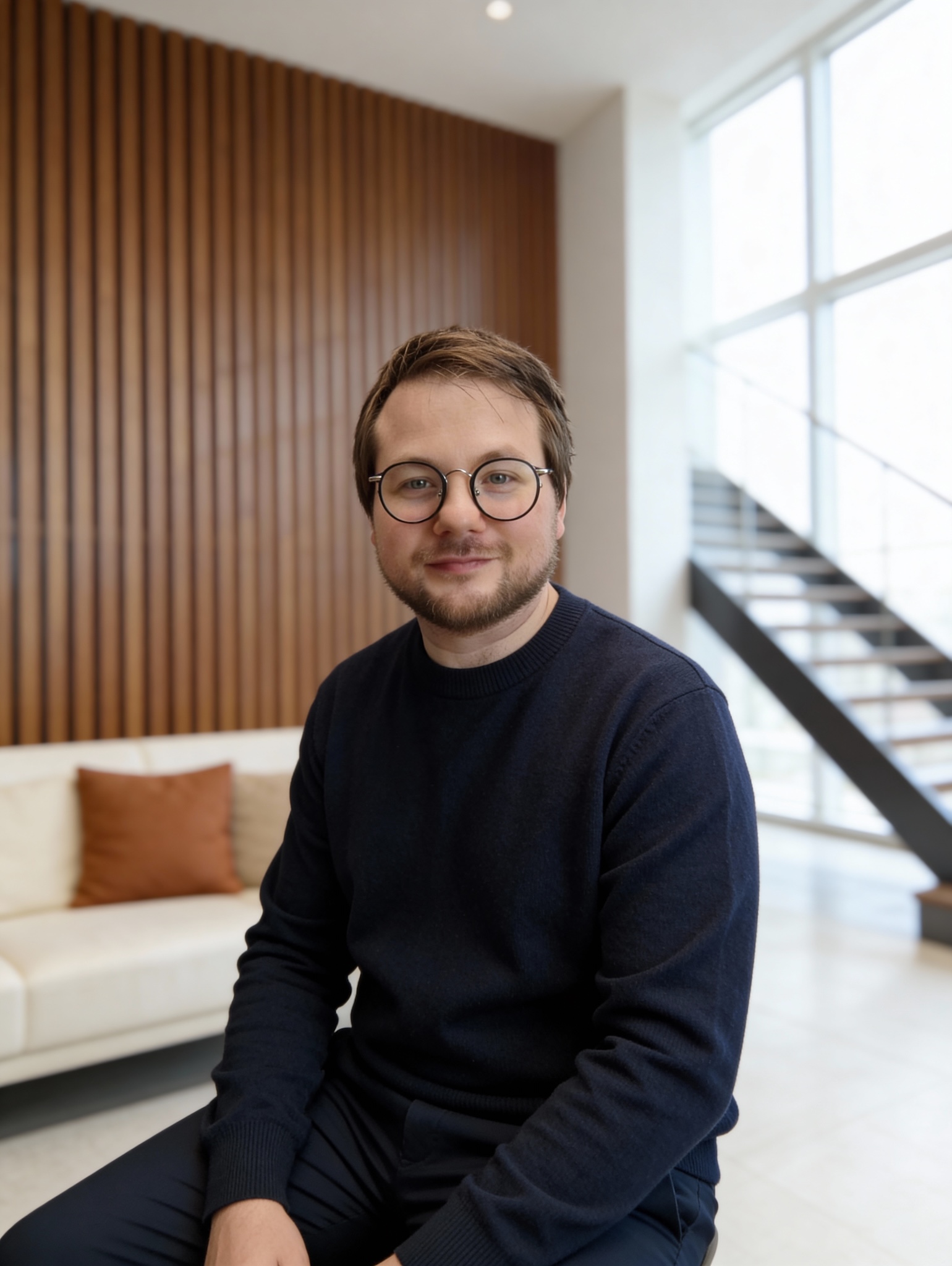 abstract blue geometric shape